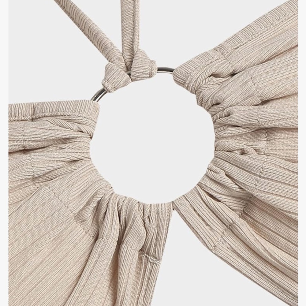 ZAFUL Midi Halter Cut Out Dress NWT - Picture 5 of 6